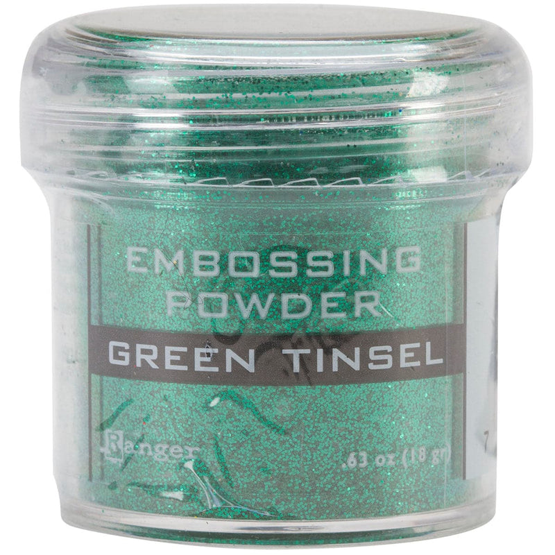 Dim Gray Ranger Embossing Powder-Green Tinsel Embossing Supplies