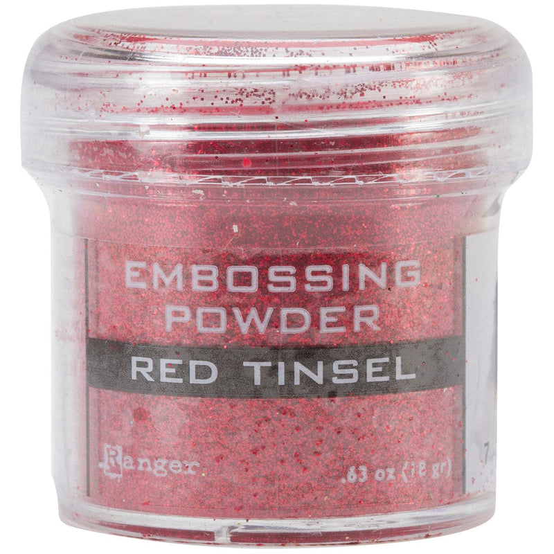 Dim Gray Ranger Embossing Powder-Red Tinsel Embossing Supplies