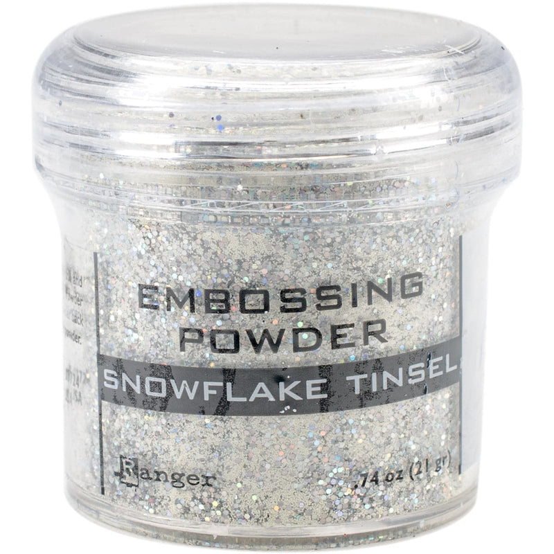 Gray Ranger Embossing Powder-Snowflake Tinsel Embossing Supplies