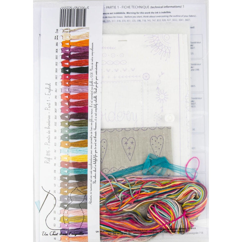 Gray Embroidery Stitches Book  Part 1 Needlework Kits