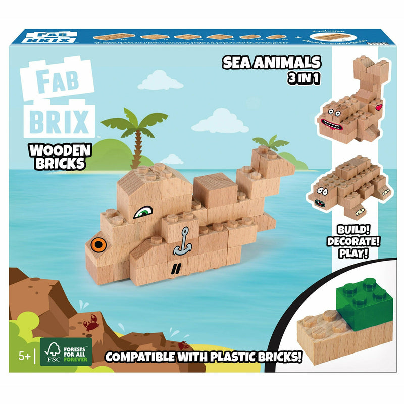 Gray FabBrix - Sea Animals Kids Educational Games and Toys