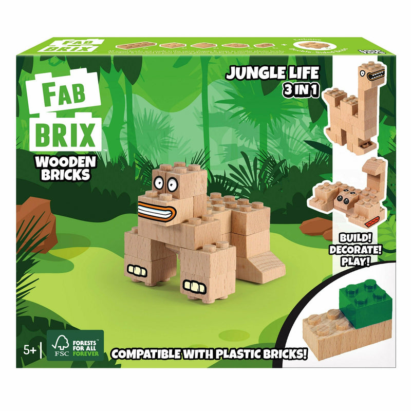 Dark Khaki FabBrix - Jungle Life Kids Educational Games and Toys