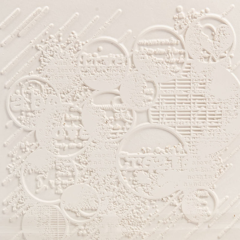 Light Gray Carabelle Studio Art Printing Square Rubber Texture Plate-Flying Bubbles Printmaking