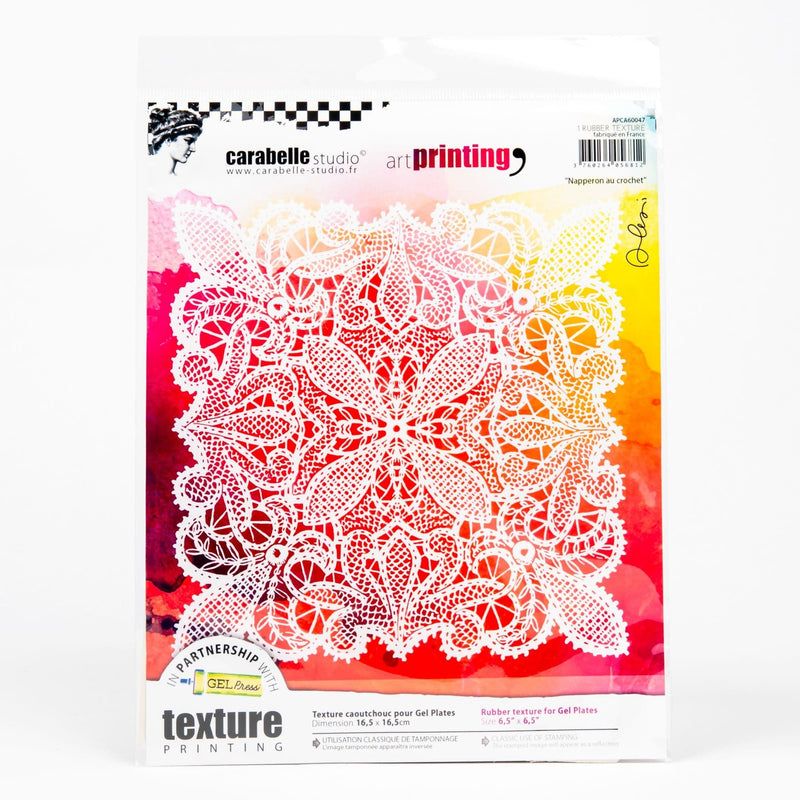 Light Coral Carabelle Studio Art Printing Square Rubber Texture Plate-Tablecloth Printmaking