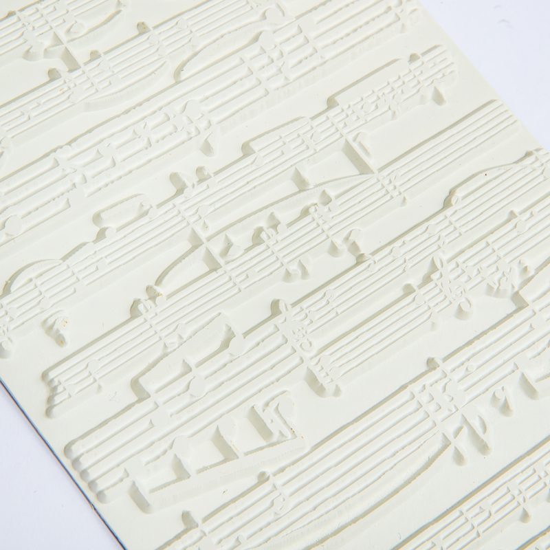 Beige Carabelle Studio Art Printing A6  Rubber Texture Plate- Music By Alexi Printmaking