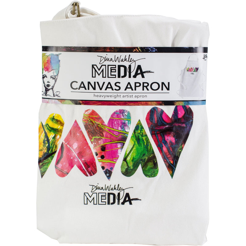 Maroon Dina Wakley Media Canvas Apron- Painting Accessories