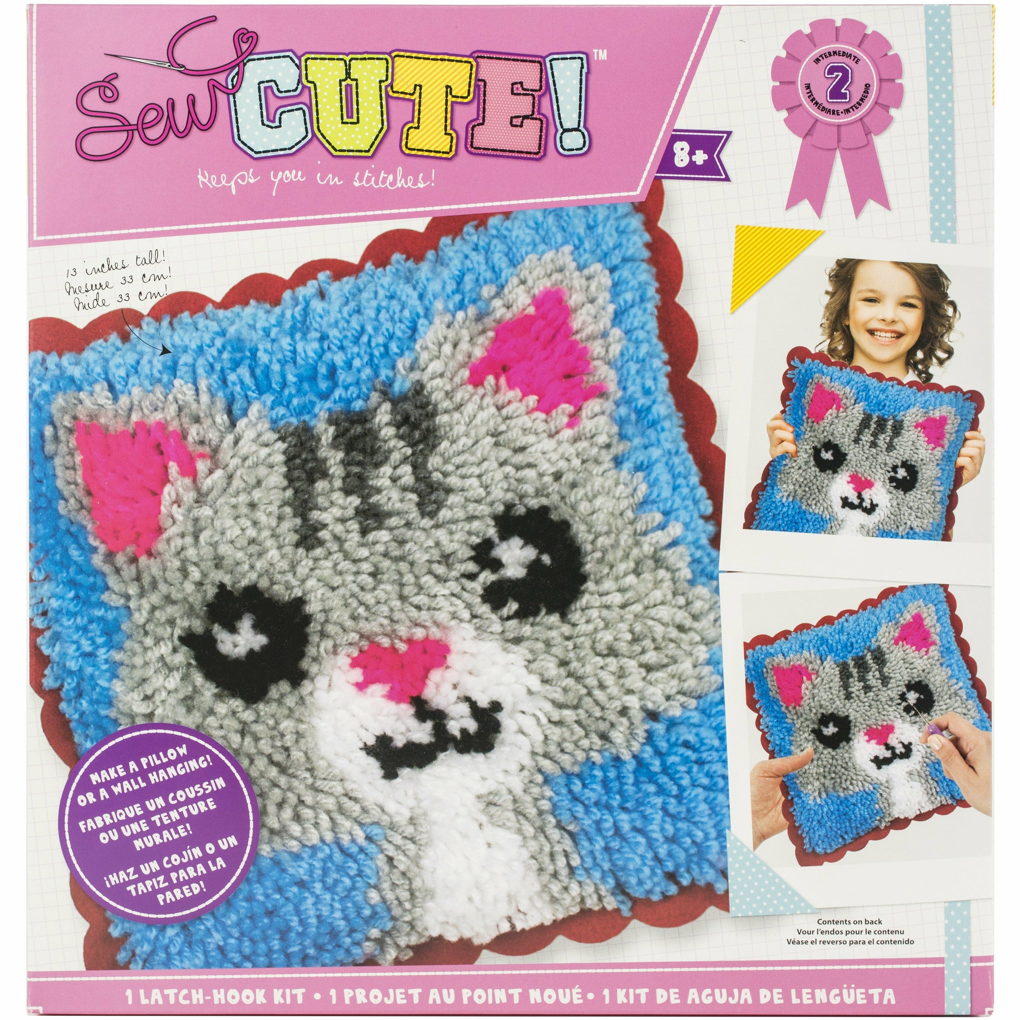 Sew Cute! Latch Hook Kit Cat