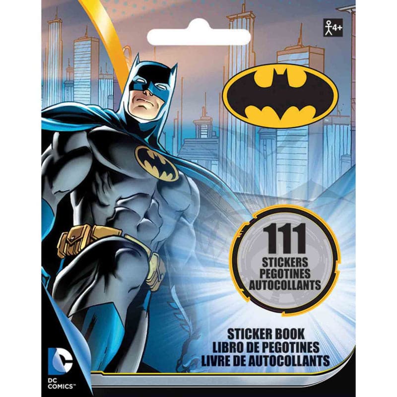 Light Slate Gray Sticker Booklet Batman Party Supplies