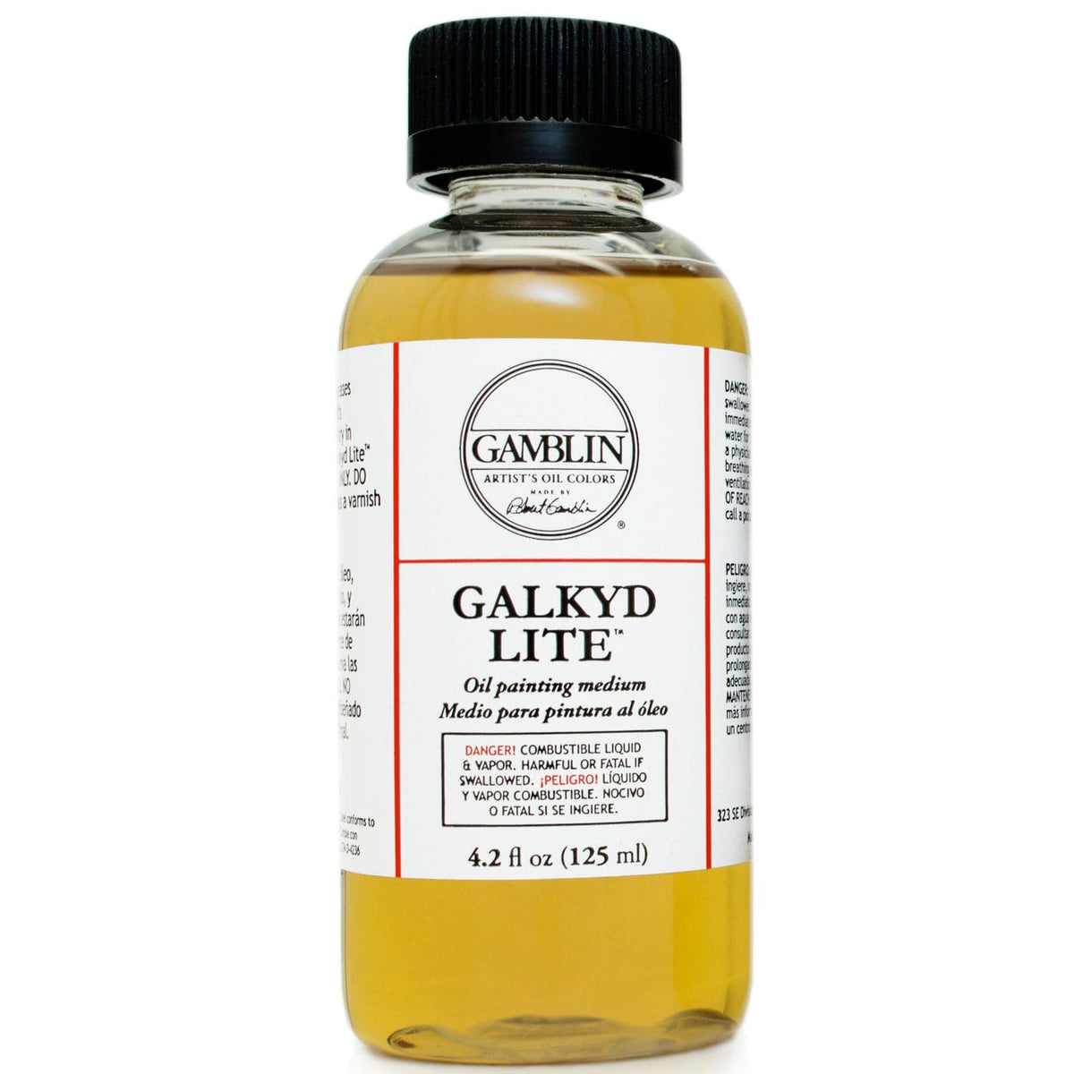 Black Gamblin Galkyd Lite 125ml/4.2oz Oil Paints