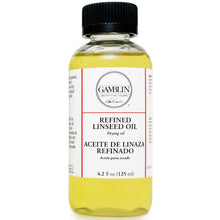 Black Gamblin Refined Linseed Oil 125ml/4oz Oil Paints