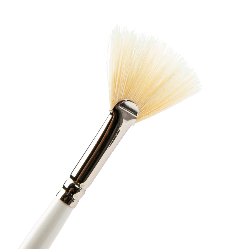 Light Goldenrod Bob Ross Fan Blender Brush