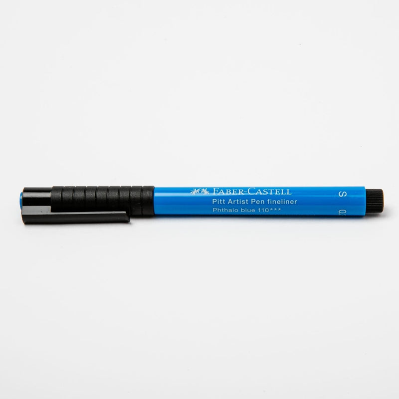 White Smoke Faber Castell Pitt Artist Fineliner Pen  S – 0.3mm  110 Phthalo Blue Pens and Markers