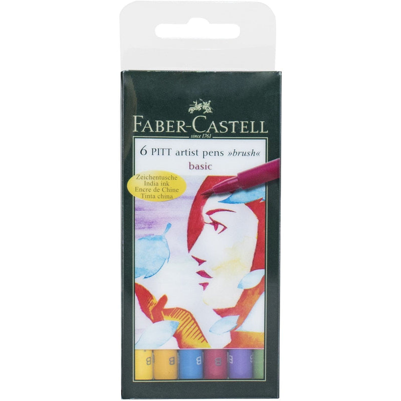 Lavender Faber Castell Pitt Artist Brush Pens  Basic Assorted – Pack of 6 Brush Pen