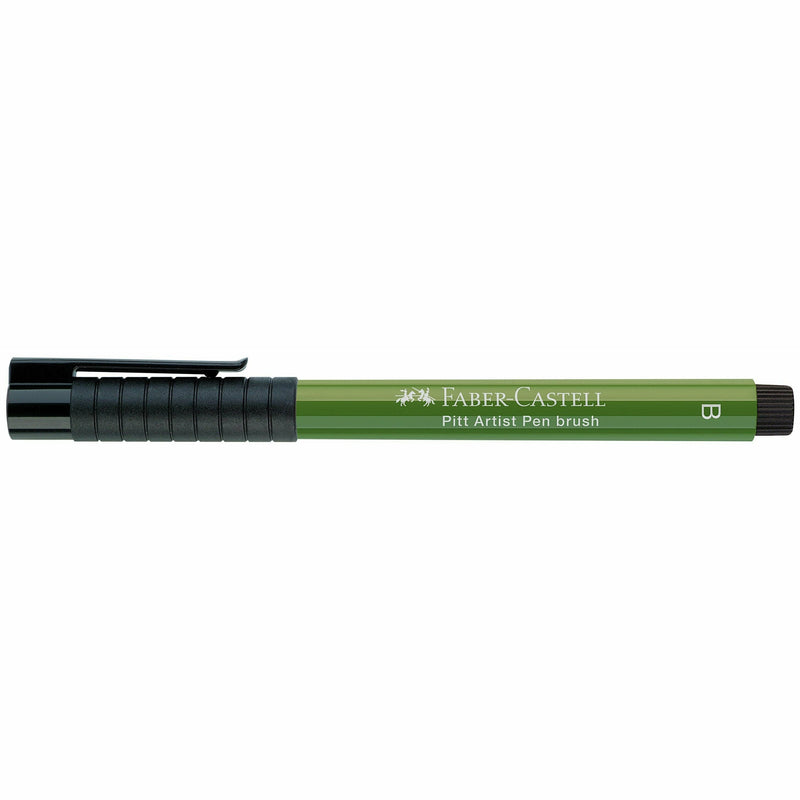 Dark Olive Green Faber Castell Pitt Artist Brush Pen  174 Chromium Green Opaque Brush Pen