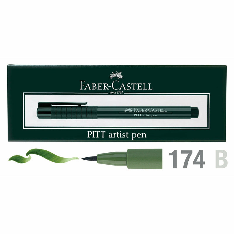 Lavender Faber Castell Pitt Artist Brush Pen  174 Chromium Green Opaque Brush Pen