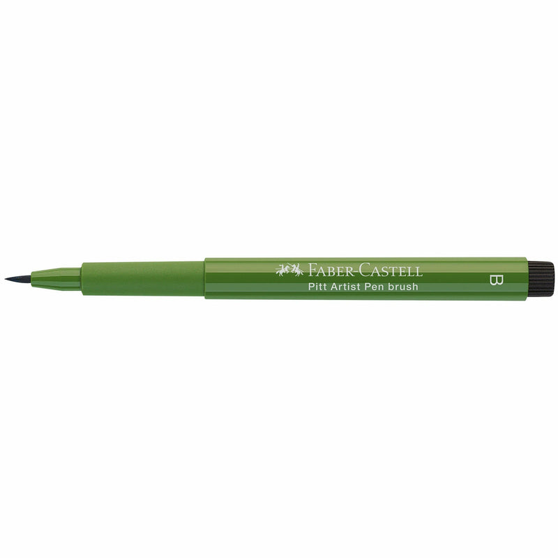 Dark Olive Green Faber Castell Pitt Artist Brush Pen  174 Chromium Green Opaque Brush Pen