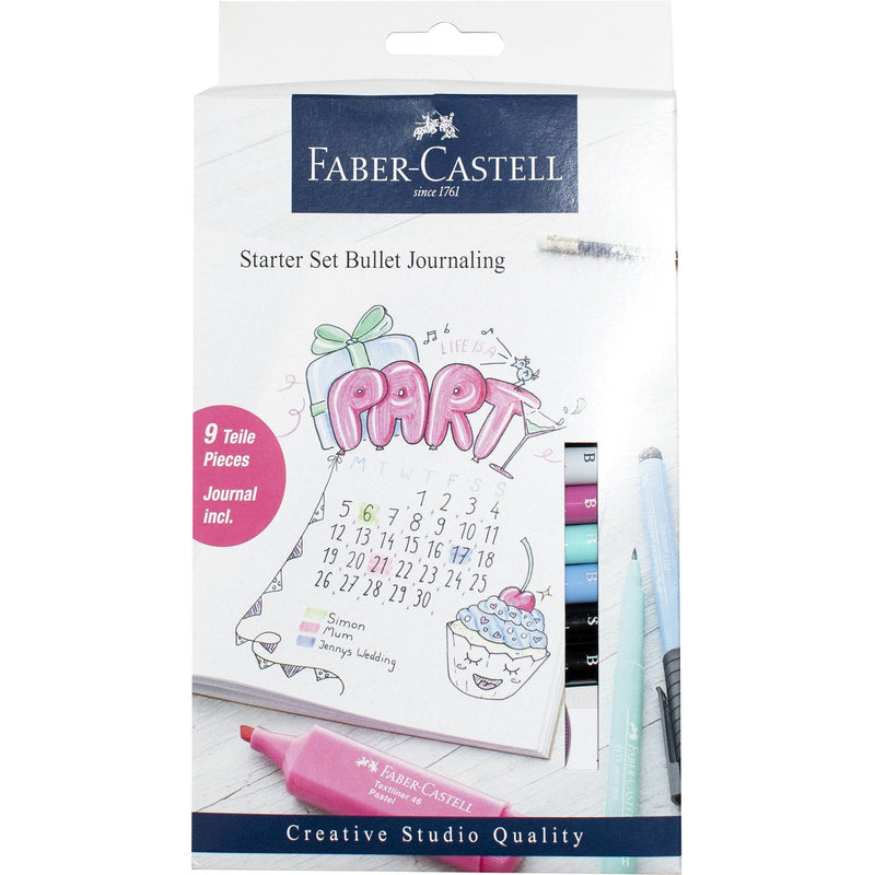 Thistle Faber Castell Bullet Journaling Starter Set – Set of 9 Pens and Markers