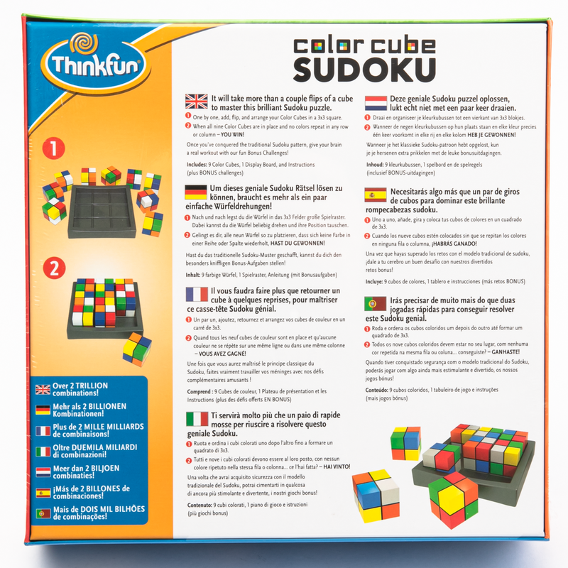 Dark Slate Blue ThinkFun - Color Cube Sudoku Kids Educational Games and Toys