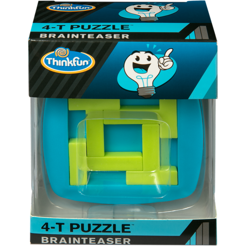 Sea Green ThinkFun - Pocket Brainteasers 4-T Puzzle Kids Activites