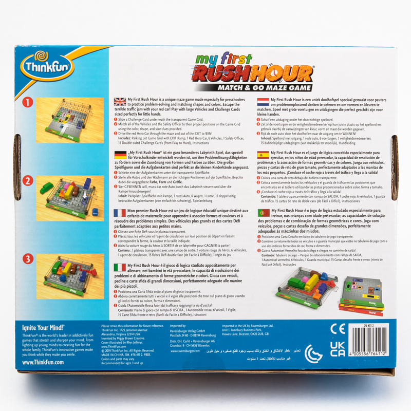 Steel Blue ThinkFun - My First Rush Hour Kids Educational Games and Toys