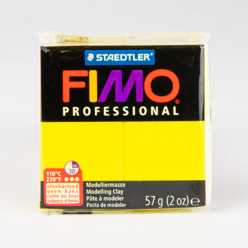 Yellow Staedtler Fimo Professional Soft Polymer Clay 56.7g-Lemon Yellow Polymer Clay (Oven Bake)