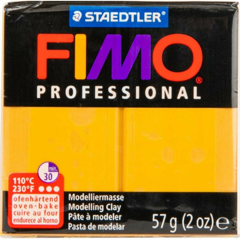 Goldenrod Staedtler Fimo Professional Soft Polymer Clay 56.7g-Ochre Polymer Clay (Oven Bake)