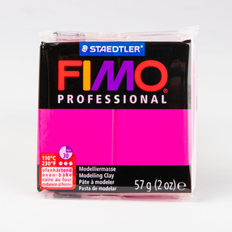 Deep Pink Staedtler Fimo Professional Soft Polymer Clay 56.7g-True Magenta Polymer Clay (Oven Bake)