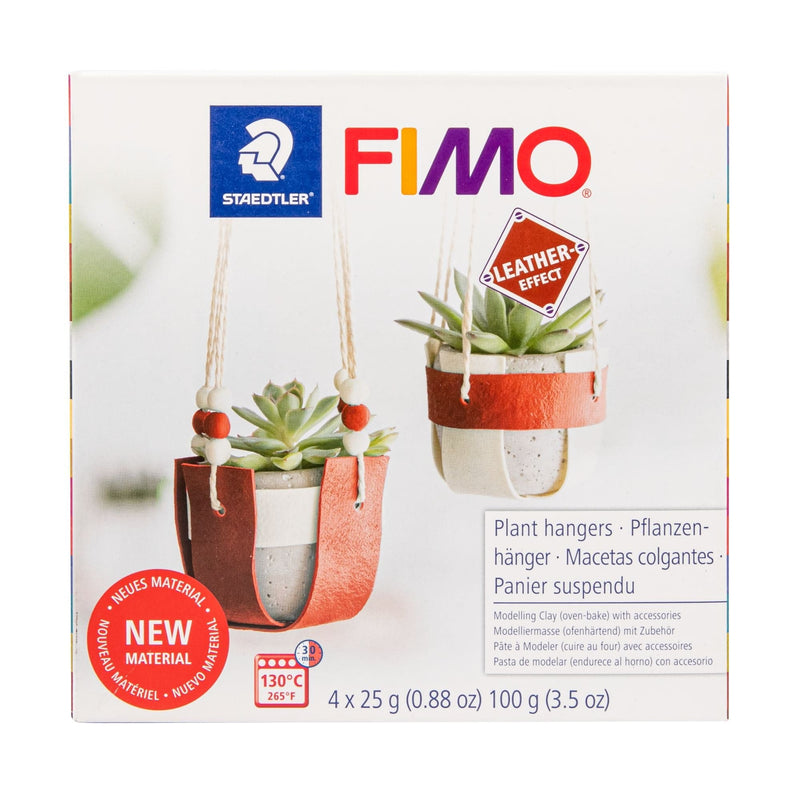 Beige Staedtler Fimo Leather Effect Kit-Plant Hangers Polymer Clay (Oven Bake)