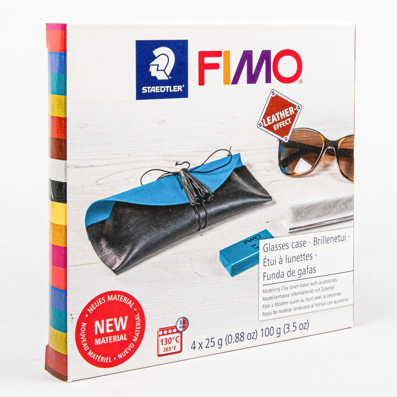 Cornflower Blue Staedtler Fimo Leather Effect Kit-Glasses Case Polymer Clay (Oven Bake)