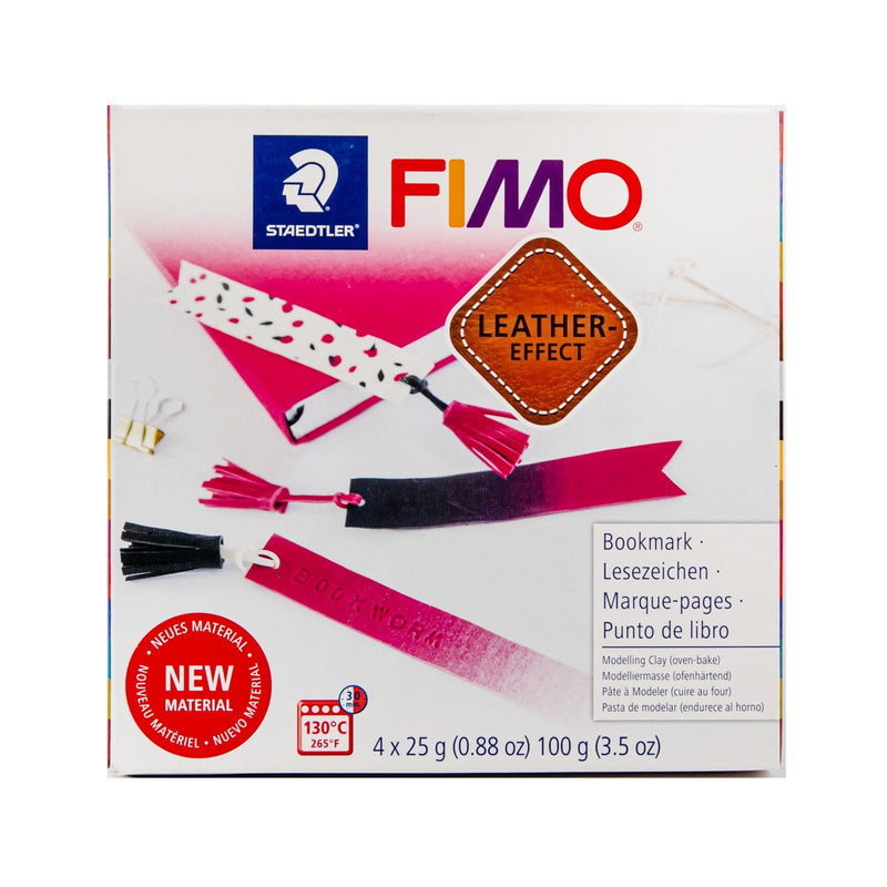 Medium Violet Red Staedtler Fimo Leather Effect Kit-Bookmarks Polymer Clay (Oven Bake)