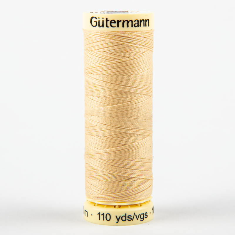 Beige Gutermann Sew-All Polyester Sewing Thread 100mt - 006 - Sand Sewing Threads