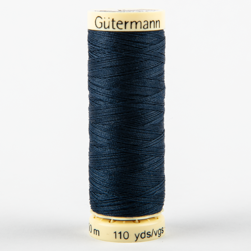 Dark Slate Gray Gutermann Sew-All Polyester Sewing Thread 100mt - 013 - Midnight Blue Sewing Threads