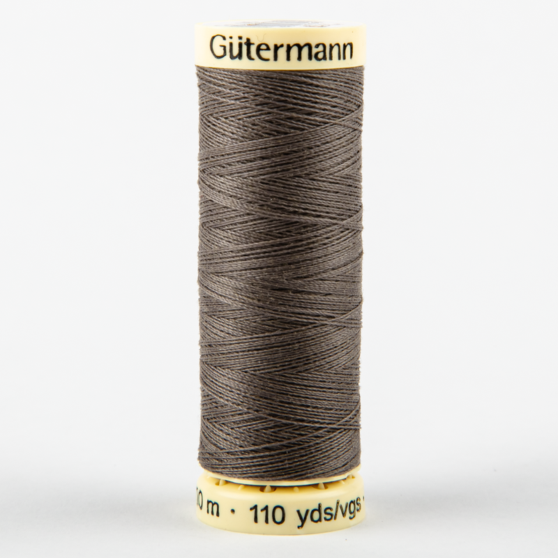 Dark Slate Gray Gutermann Sew-All Polyester Sewing Thread 100mt - 035 - Ash Grey Sewing Threads