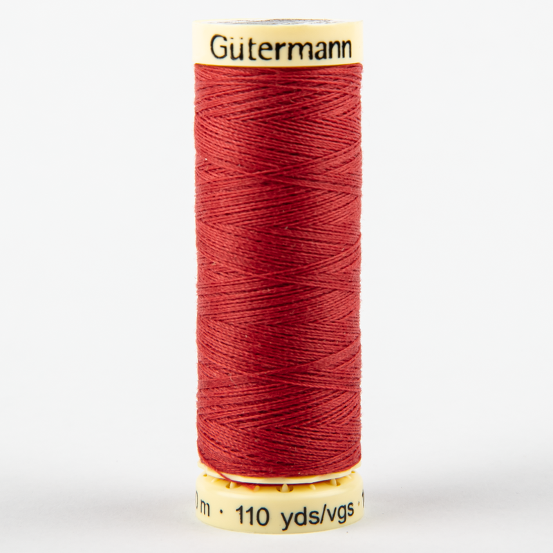 Brown Gutermann Sew-All Polyester Sewing Thread 100mt - 082 - Medium Dark Red Sewing Threads