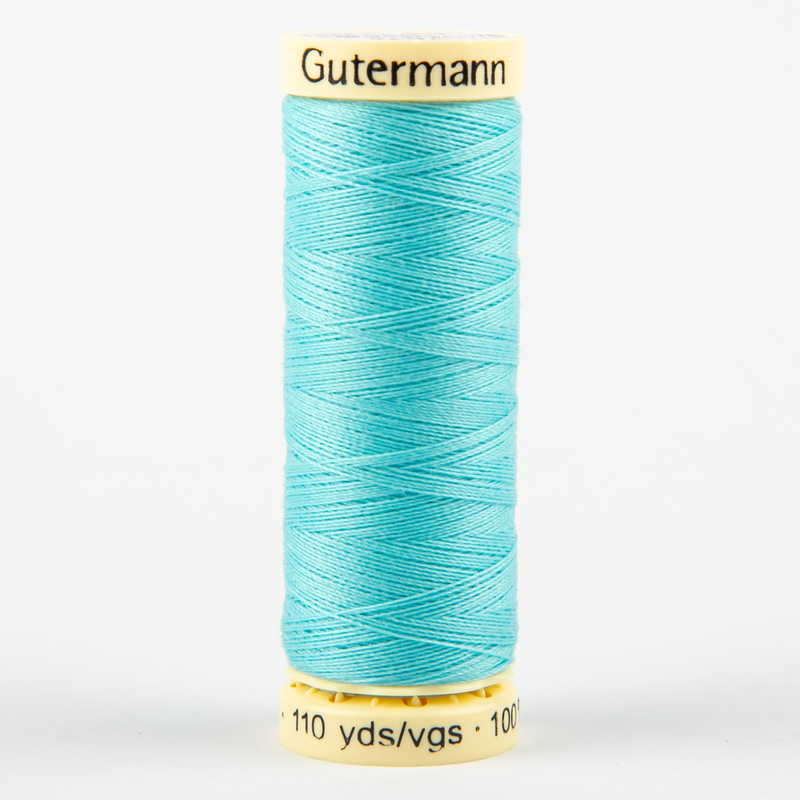 White Smoke Gutermann Sew-All Polyester Sewing Thread 100mt - 028 - Sky Blue Sewing Threads