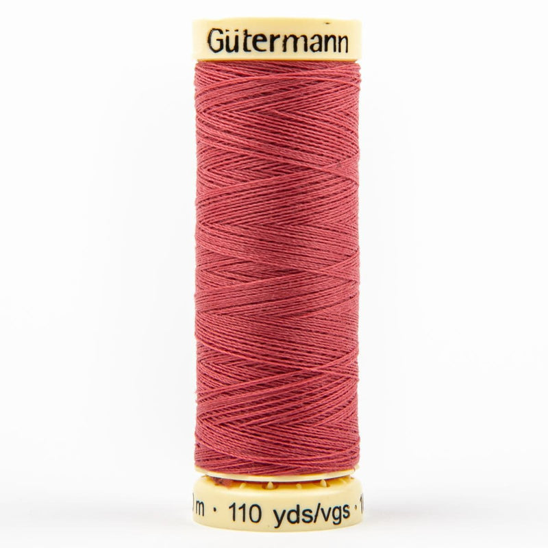 Maroon Gutermann Sew-All Polyester Sewing Thread 100mt - 081 - Dusty Pink Sewing Threads