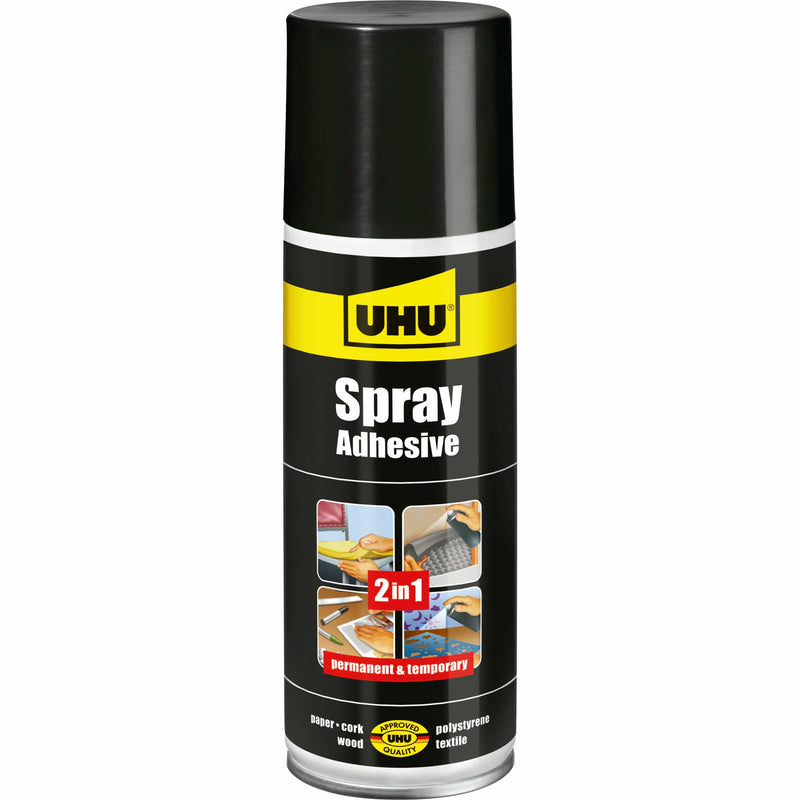 Tan UHU 2 in 1 Spray Adhesive 200ml Spray