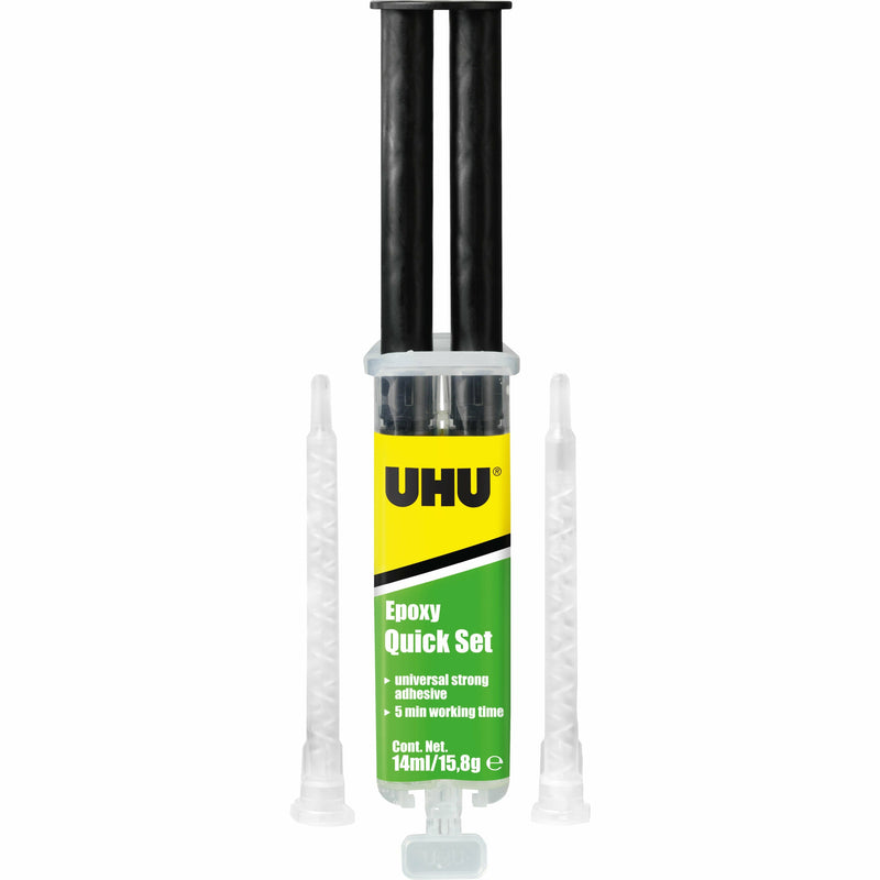 Dark Slate Gray UHU Epoxy Quick Set Syringe Glues