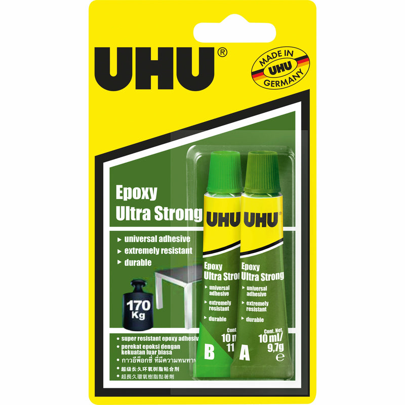 Yellow UHU Epoxy Ultra Strong 10ml Glues