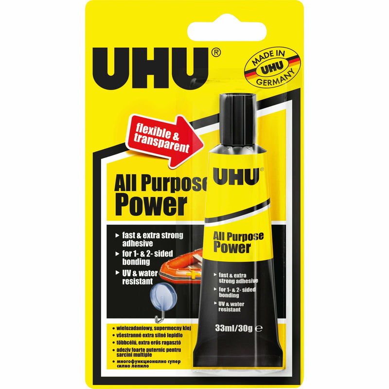 Black UHU All Purpose Power Glue 33ml Glues