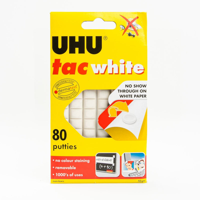 Gold UHU White Tac – Pack of 80 Putties Glues