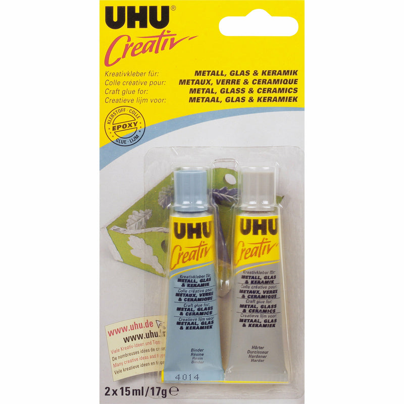 Gray UHU Creativ' Metal, Glass & Ceramics 15ml Glues