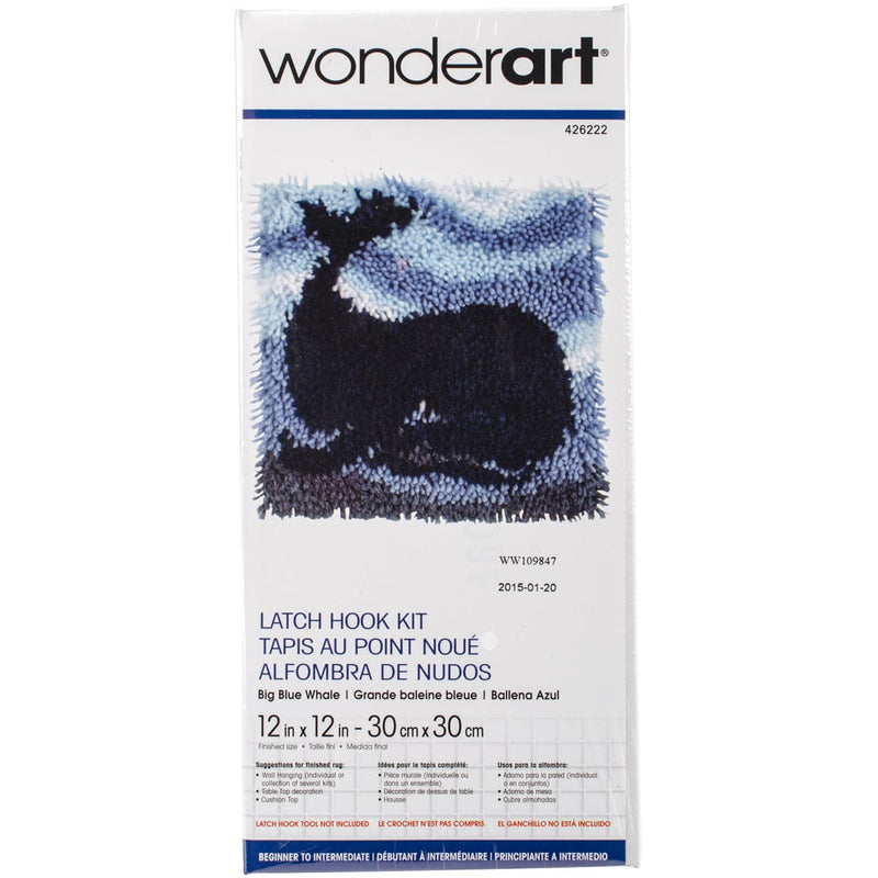 Black Wonderart Latch Hook Kit 30x30cm  

Big Blue Whale Needlework Kits