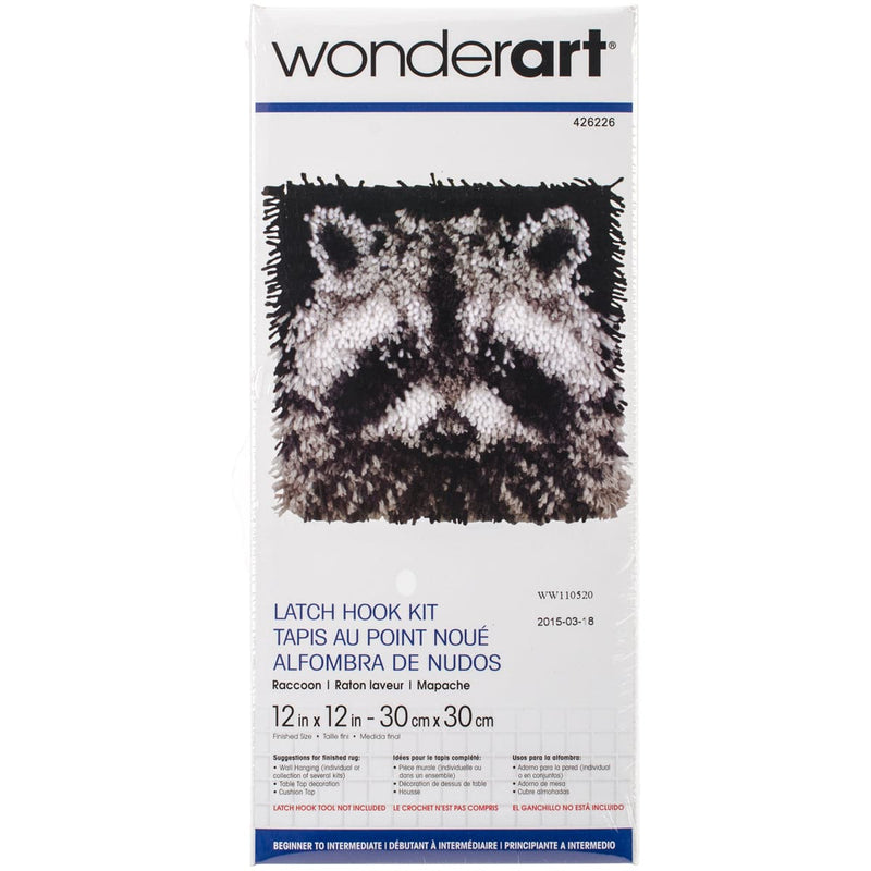 Dark Slate Gray Wonderart Latch Hook Kit 30x30cm  

Raccoon Needlework Kits