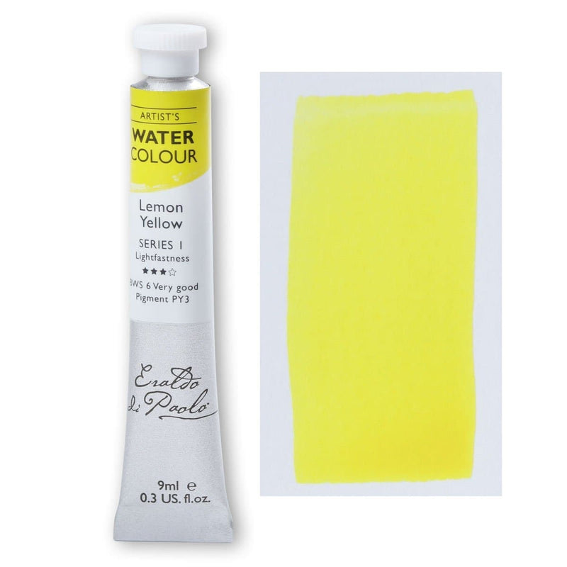 Light Goldenrod Eraldo Di Paolo Watercolour Lemon Yellow 9ml Watercolour Paints
