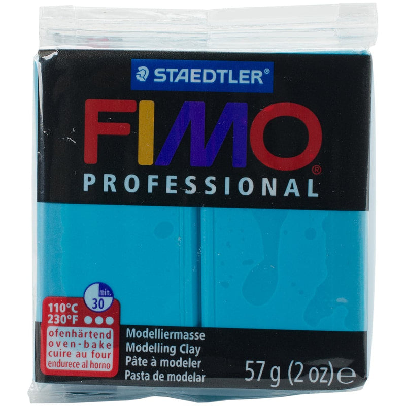 Dark Cyan Staedtler Fimo Professional Soft Polymer Clay 56.7g-Turquoise Polymer Clay (Oven Bake)