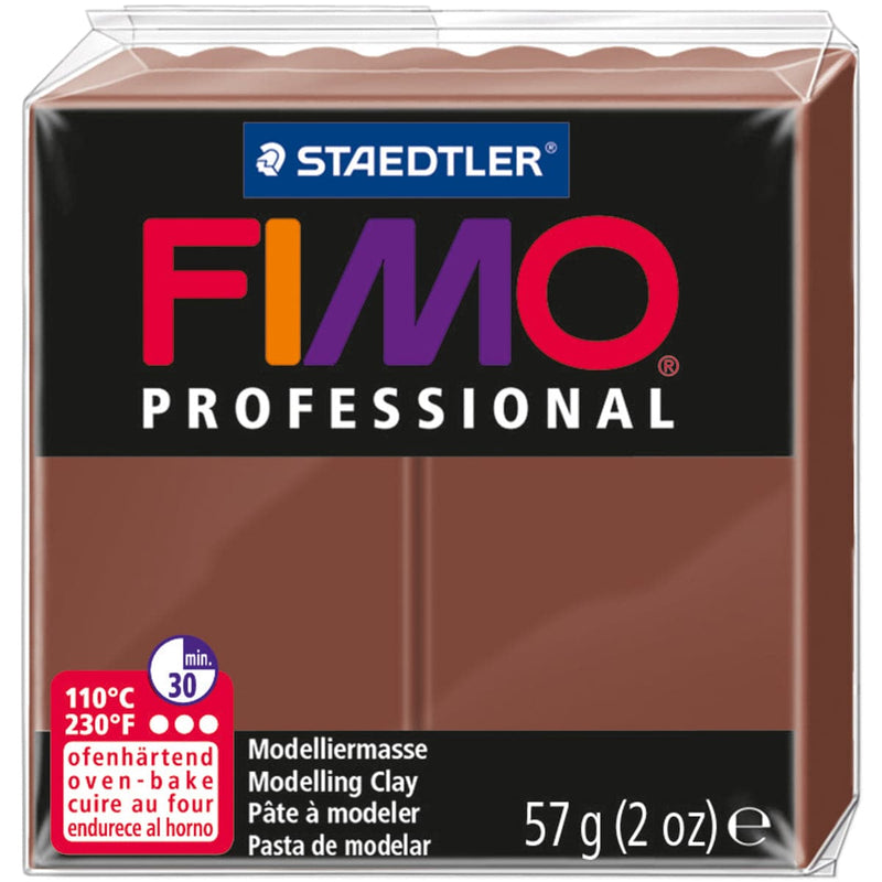 Sienna Staedtler Fimo Professional Soft Polymer Clay 56.7g-Chocolate Polymer Clay (Oven Bake)