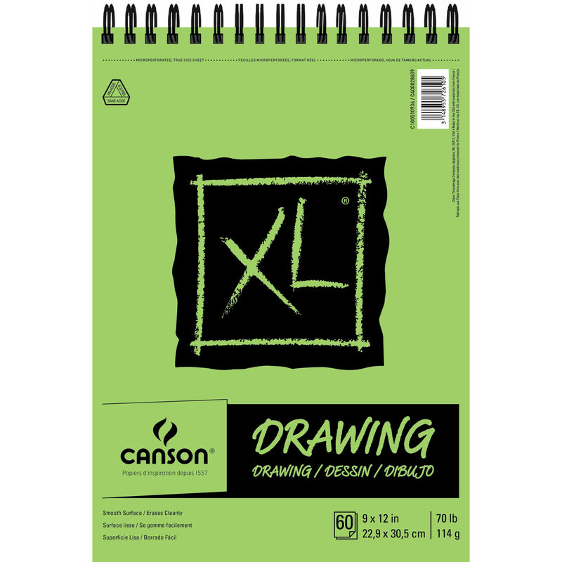 Dark Khaki Canson XL Recycled Drawing Paper Pad 9"X12" - 60 Sheets 70lb Pads