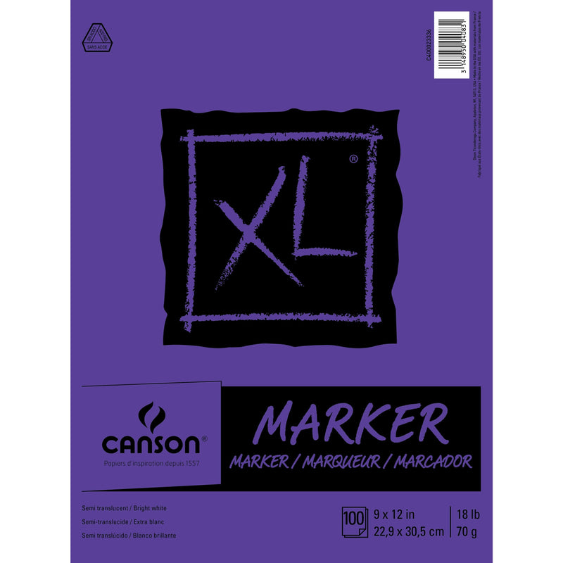 Dark Slate Blue Canson XL Marker Paper Pad 9"X12" - 100 Sheets Pads