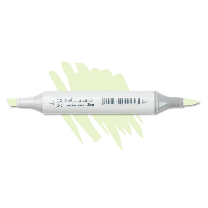 Antique White Copic Sketch Marker Dim Green G40 Pens and Markers